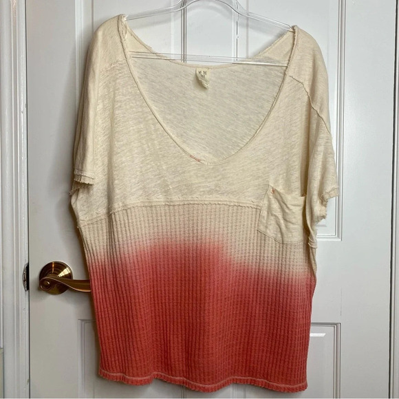 We The Free Cream and Pink Gradient Tee - Picture 4 of 11